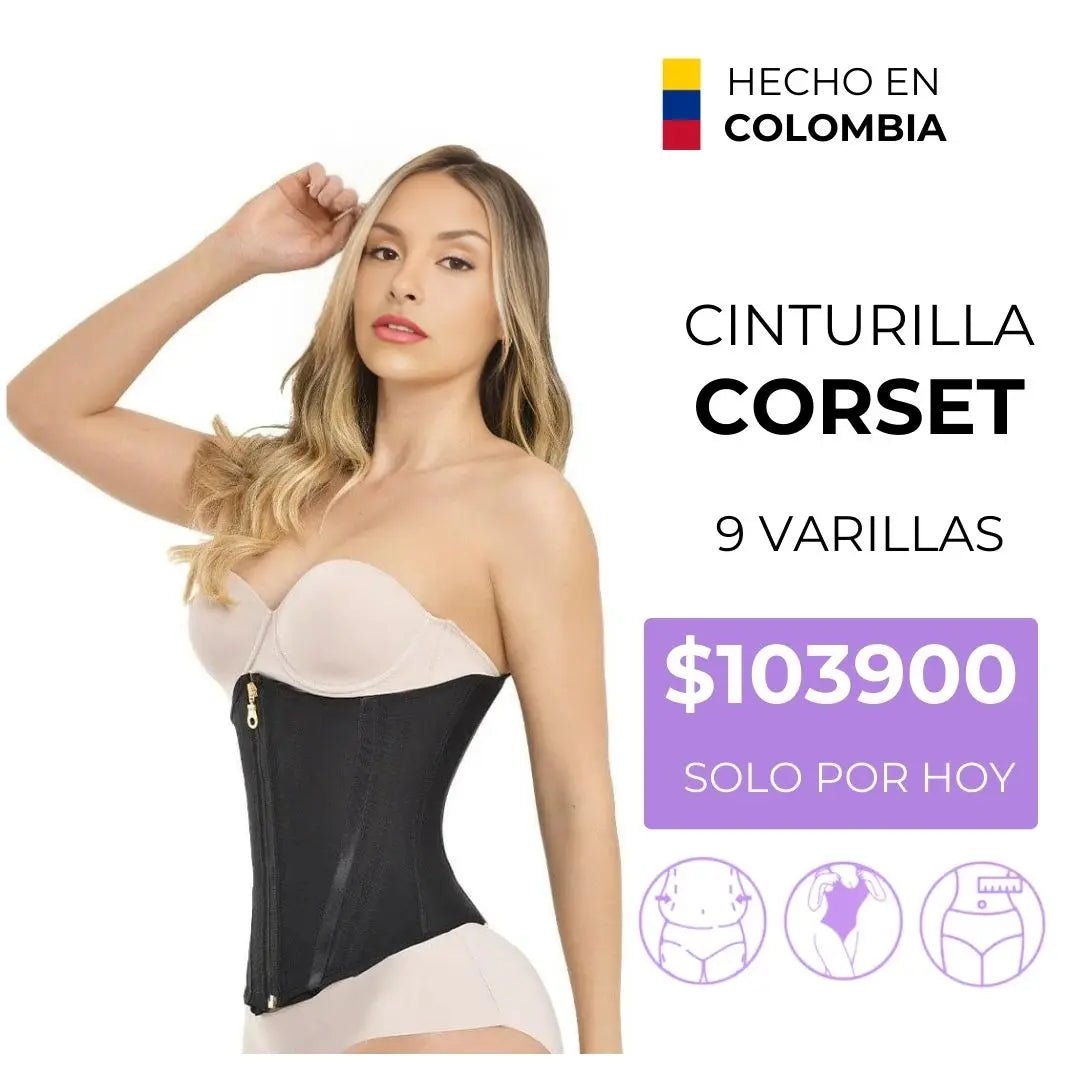 Cinturilla Reloj Arena 9 Varillas, Ajuste 3 niveles + Cierre - abifajas colombia